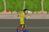 Shaggy Skateboarding